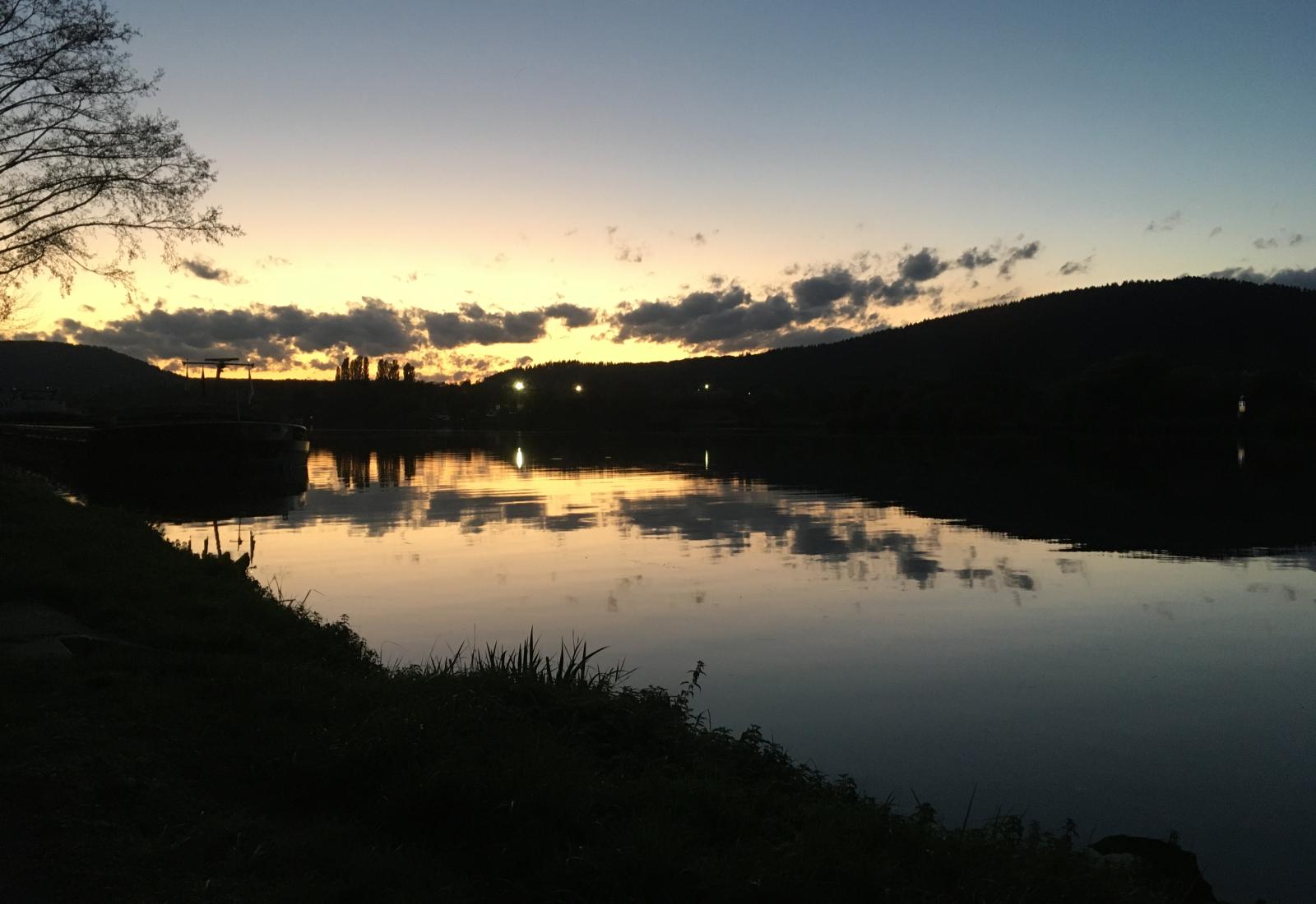 Die Mosel kurz hinter Trier